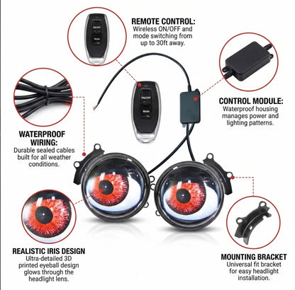 Animated Eye Headlights